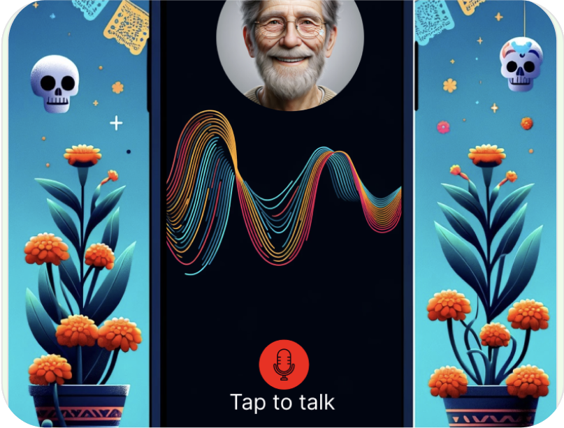 Talk with dead person using AI